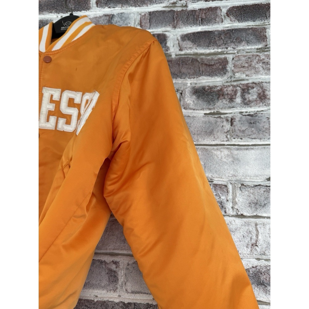 Vintage Tennessee Volunteers Satin Jacket Mens M Vols Satin Starter Orange - Picture 10 of 16